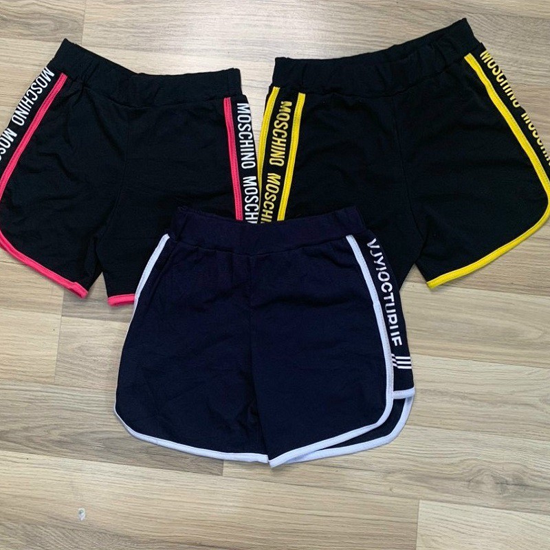 Quần shorts nữ phối viền layer chất liệu cotton co dãn mặc cực kỳ thoải mái