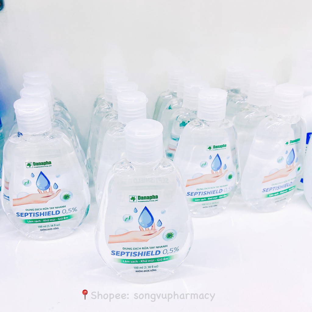 Nước rửa tay khô Septishield 0,5% Danapha 100ml | BigBuy360 - bigbuy360.vn