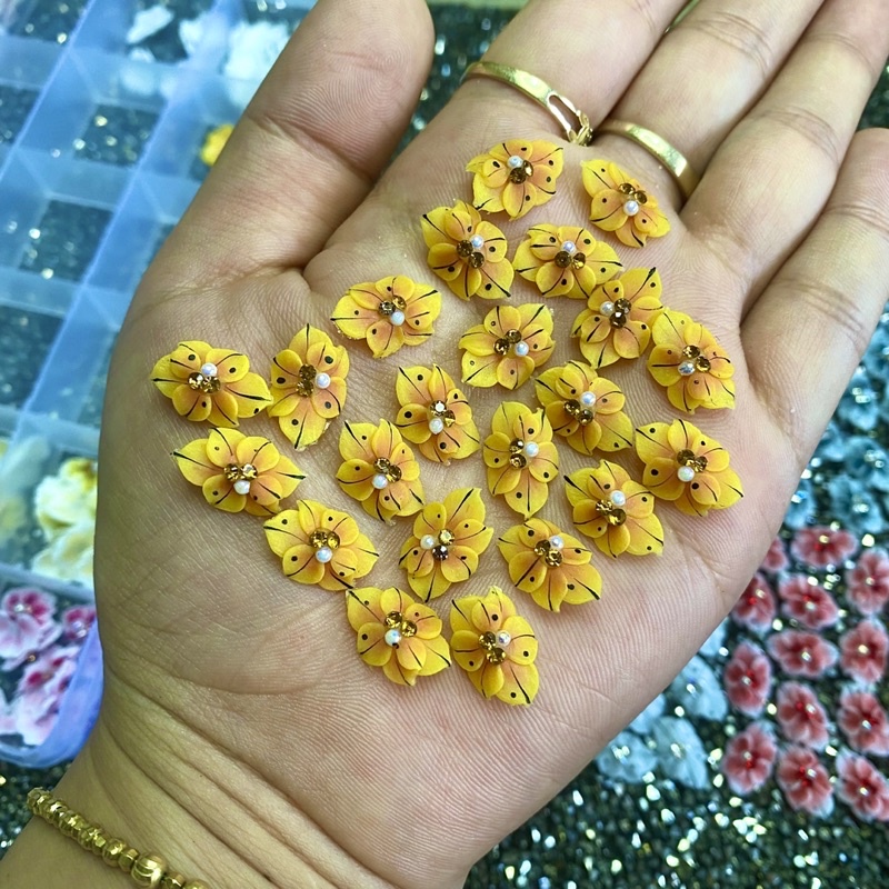 Hoa bột nail hoa tay mẫu mới