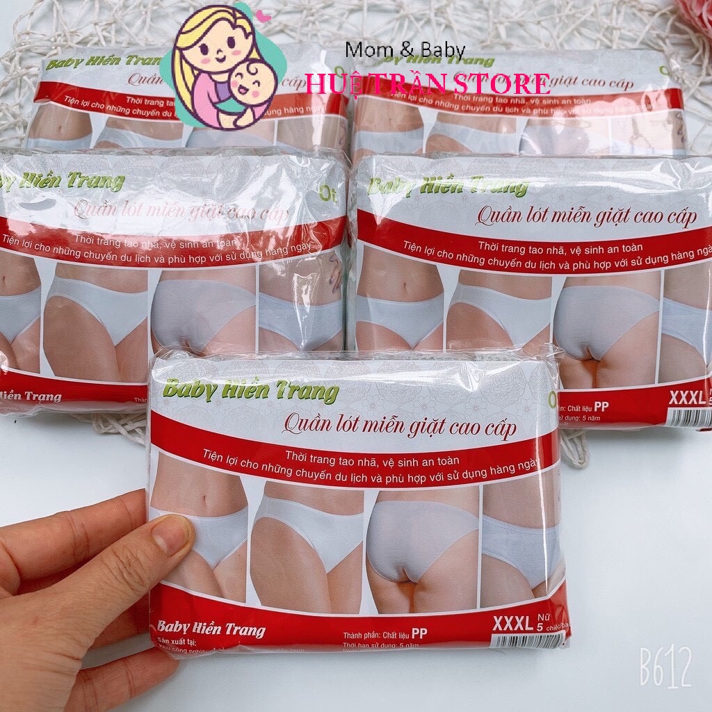 Sét 5 quần lót giấy mẫu mới  làm từ chất liệu mỏng nhẹ
