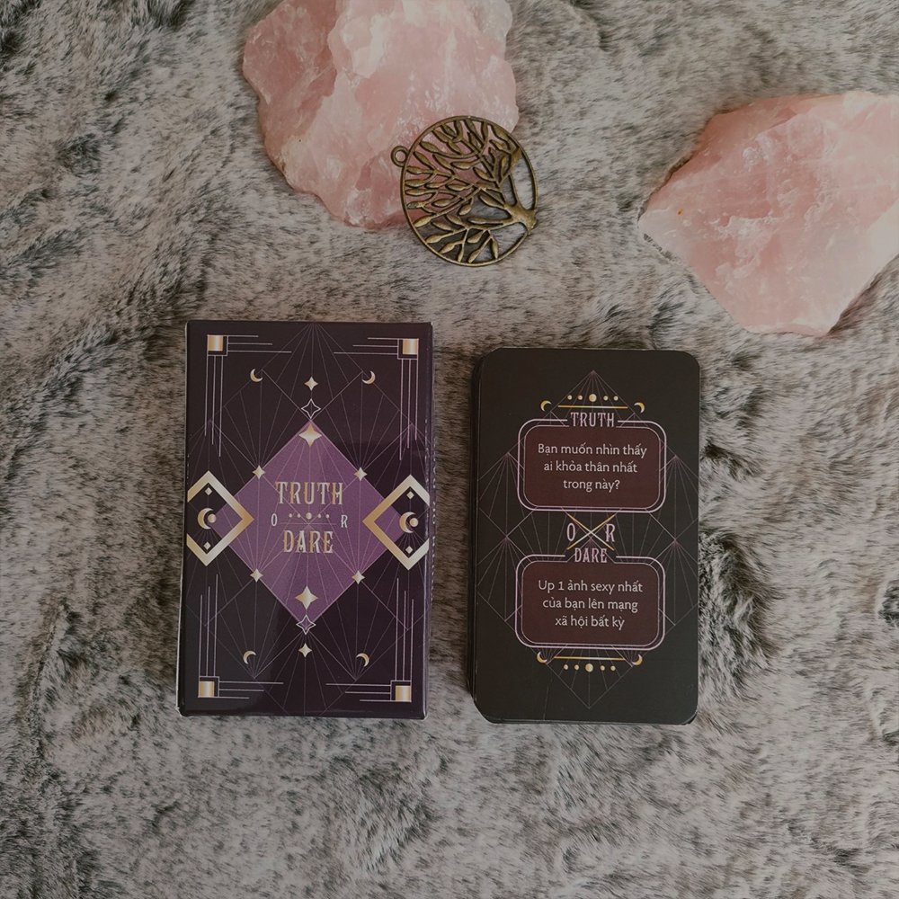 Bộ bài Uống Bia Sự Thật hay Hành Động -  Truth or Dare - Thiết kế dạng Tarot 50 lá bài - Bài Việt Nam - Bài Board Game