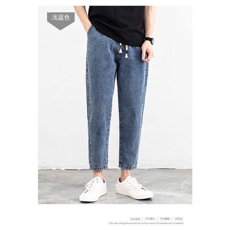Quần Jeans Nam Ống Đứng Phong Cách Hàn Quốc Thời Trang Mùa Thu