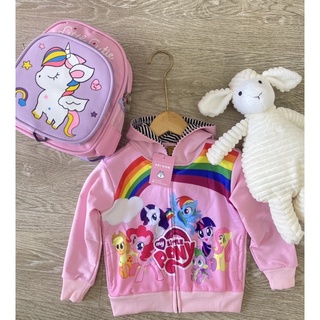 Áo khoác ngựa Pony màu hồng cho bé gái