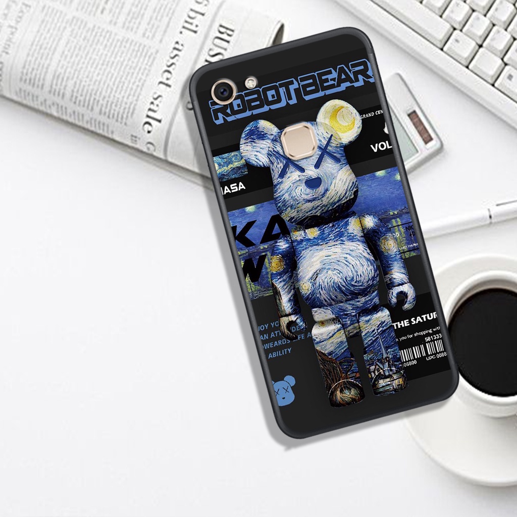 [HOT]ỐP VIVO V7 - V7 PLUS - V9 - Y85 - Y97 - V11i , In Hình Gấu Robot họa tiết L-V màu sắc cực đẹp.