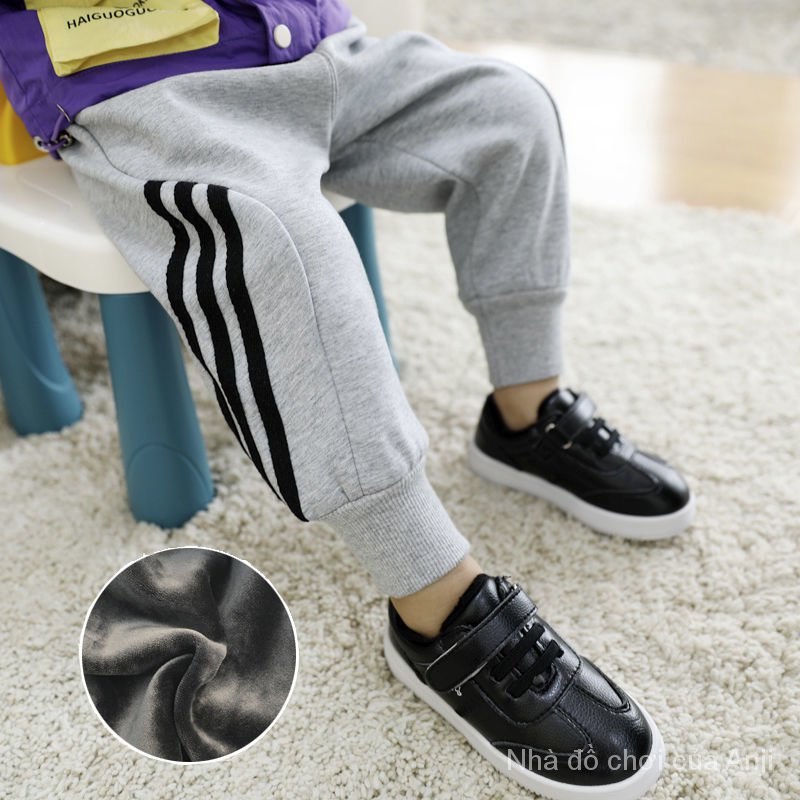 Winter Baby Boys Sports Pants A Thick Cashmere