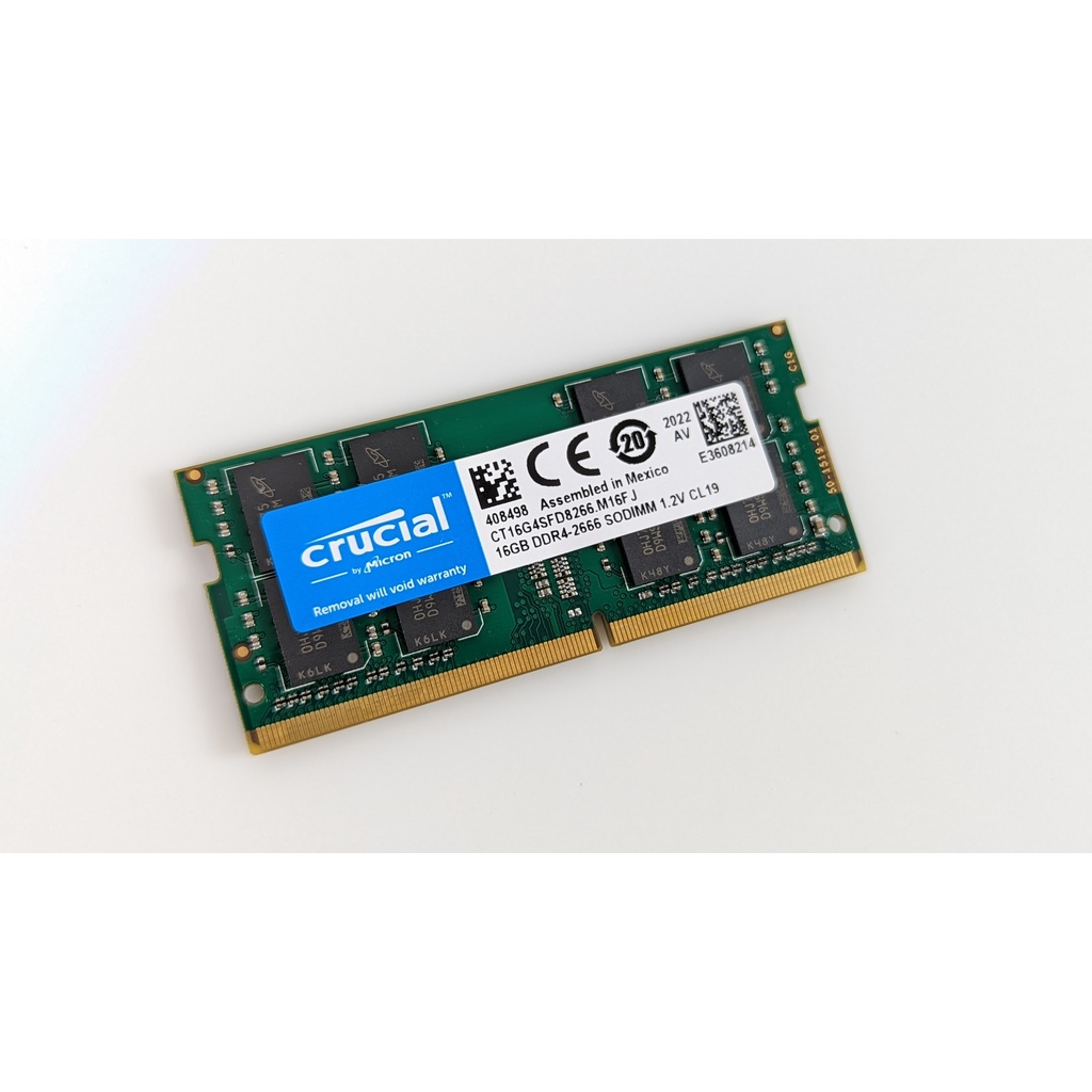 Ram Laptop DDR4 Crucial 16Gb Bus 2666.Chính Hãng mới 100%,Bảo hành 48 Tháng 1 Đổi 1