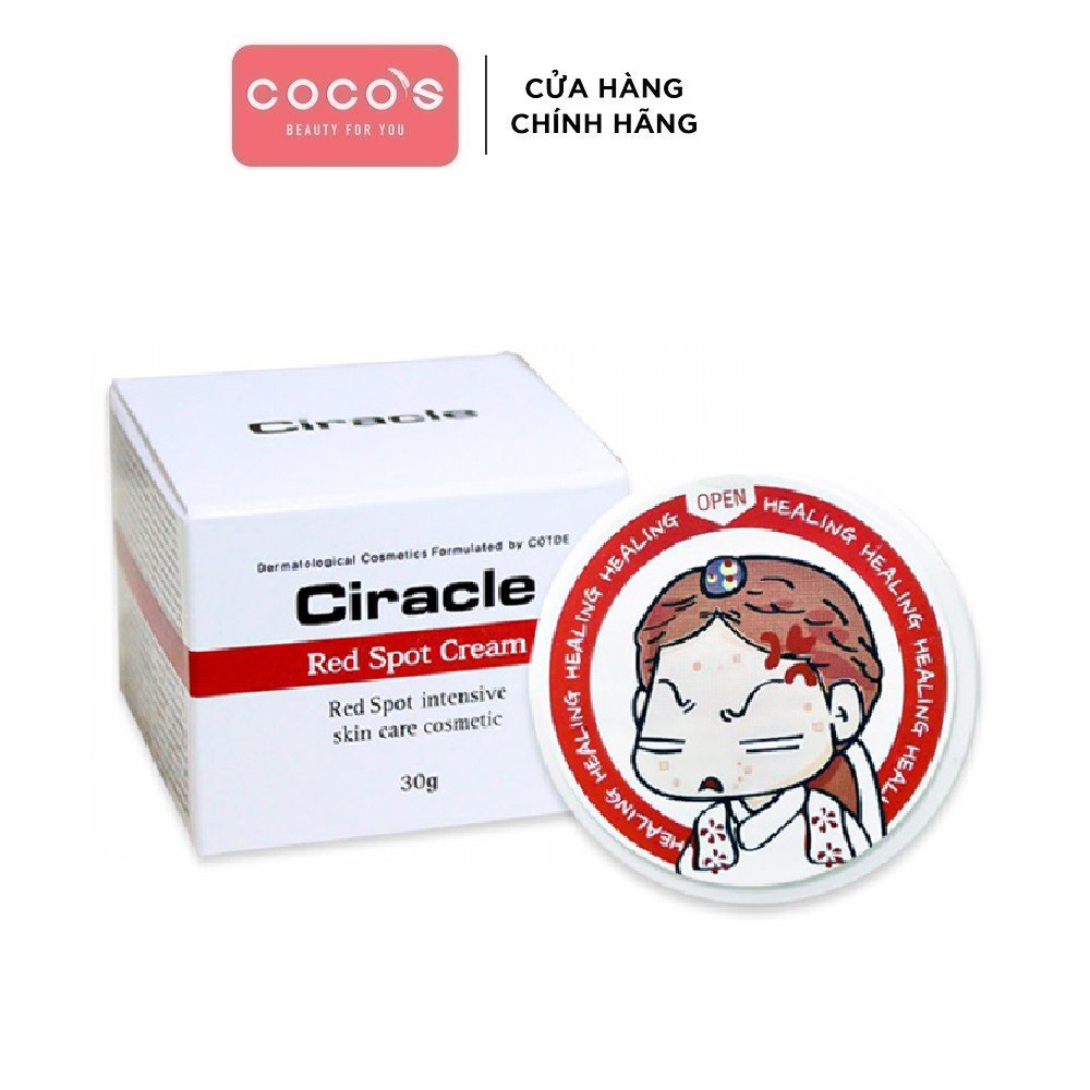 [Mã COSCOCOT4 -8% đơn 250K] Kem Dành Cho Da Mụn Sưng Đỏ Ciracle Red Spot 30g