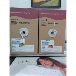Cáp mạng Cat5e UTP AMP/CommScope màu trắng 6-0219590-2