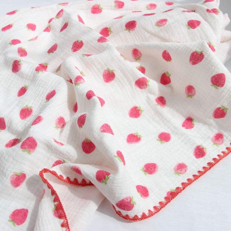 (Chọn mẫu) BooBoo Baby- Chăn xô cotton 4 lớp FREESHIPkích thước 1.1mx1.1m bo viền siêu đẹp❤️đóng túi zip