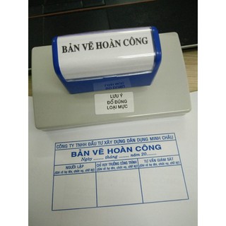 Khắc dấu hoàn công liền mực - hoàn công dấu gỗ các loại kích cỡ