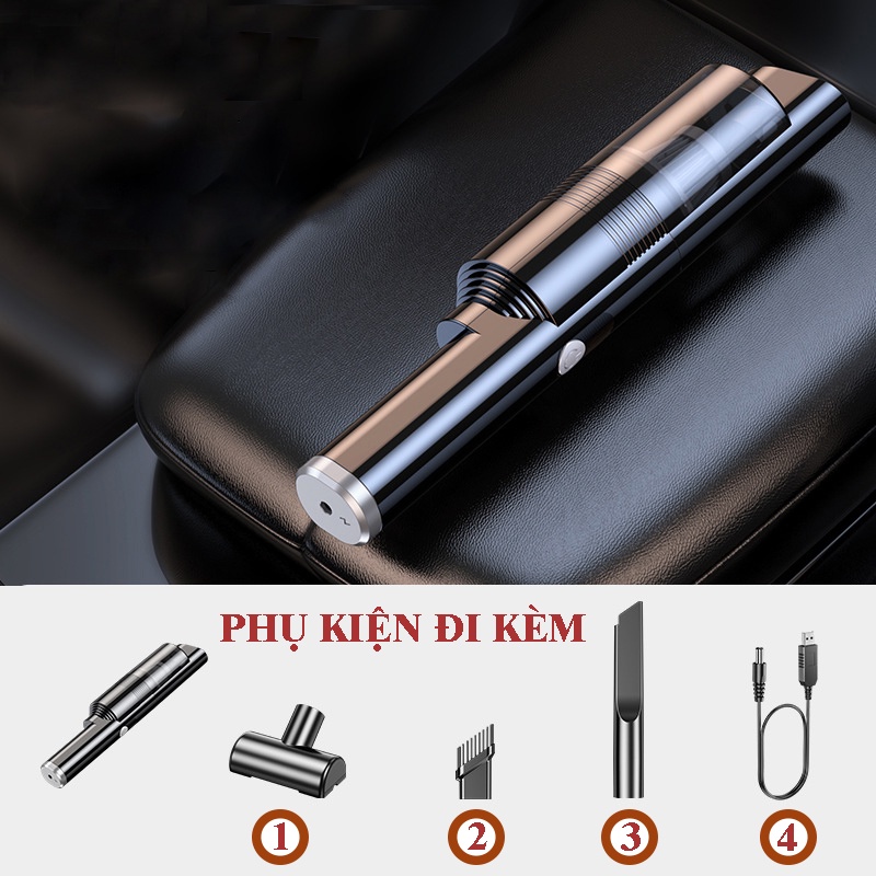 MHB 3, Máy hút bụi cầm tay mini không dây , vệ sinh bàn phím , hút bụi giường, ô tô , máy hút bụi xe hơi