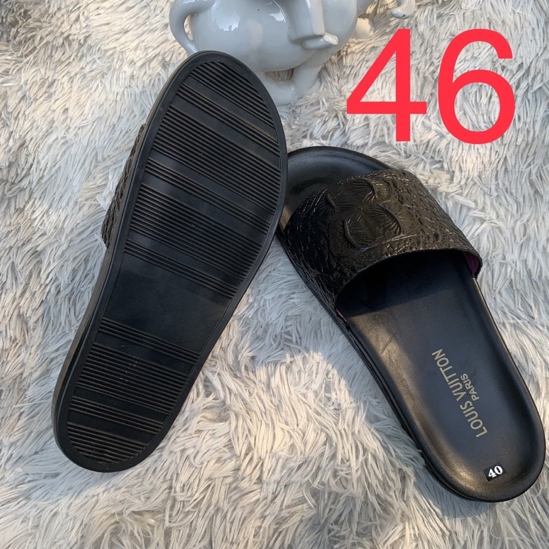 Dép da nam Dép da cá sấu nam hot 2022