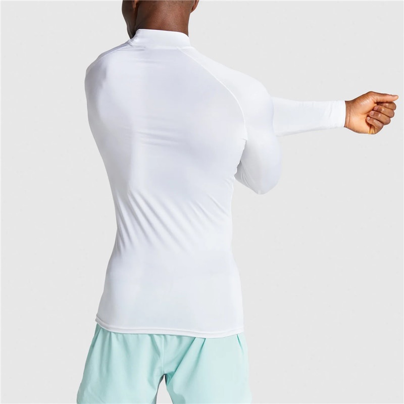 Áo thun tay dài cổ lọ in họa tiết thời trang mùa thu cho nam