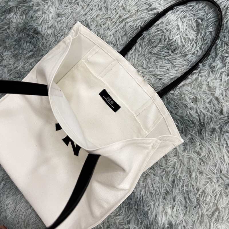 Túi Tote MLB Canvas Tote Bag New York Yankees 3AORM022N-50BKS Màu Đen Trắng, Túi Tote Thêu NY Unisex Phong Cách Hàn Quốc