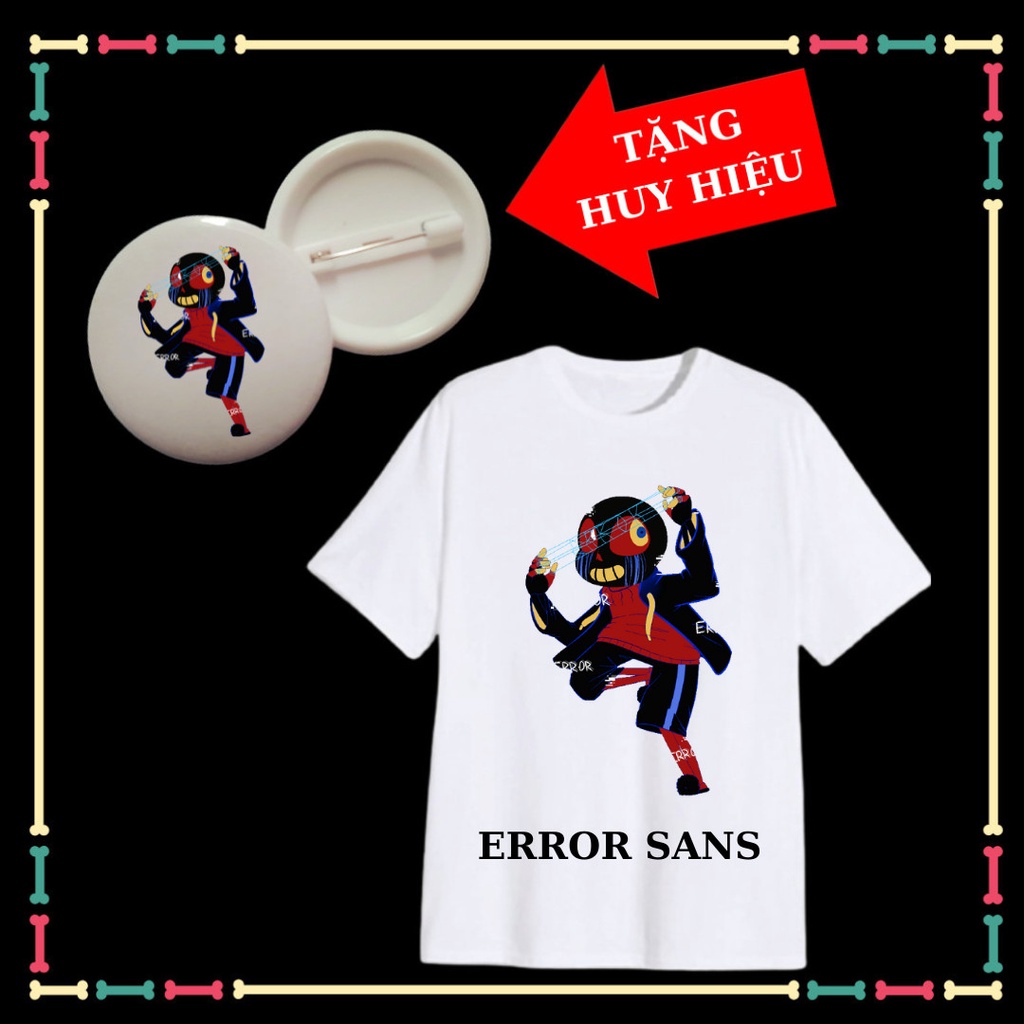 ÁO THUN XỊN XÒ CHO BÉ TRAI IN HÌNH ERROR SANS (BIỆT ĐỘI GANGSTER)