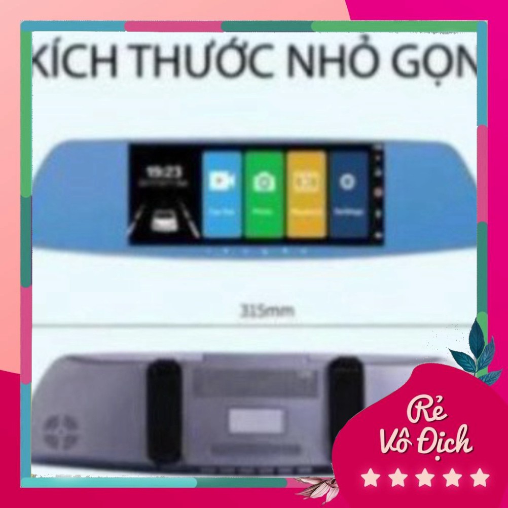 RẺ VÔ ĐỊCH Camera hành trình xe ô tô Gương Chiếu Hậu ô tô BMCAR 🔥Giá tốt🔥 7 Inch Màn Hình Cảm Ứng,Cảm Biến Chuyển Động