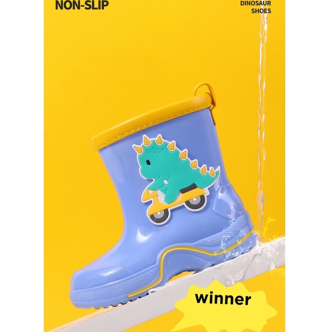 Giày bốt đi mua Amila giữ ấm bằng PVC đáng yêu cho trẻ em