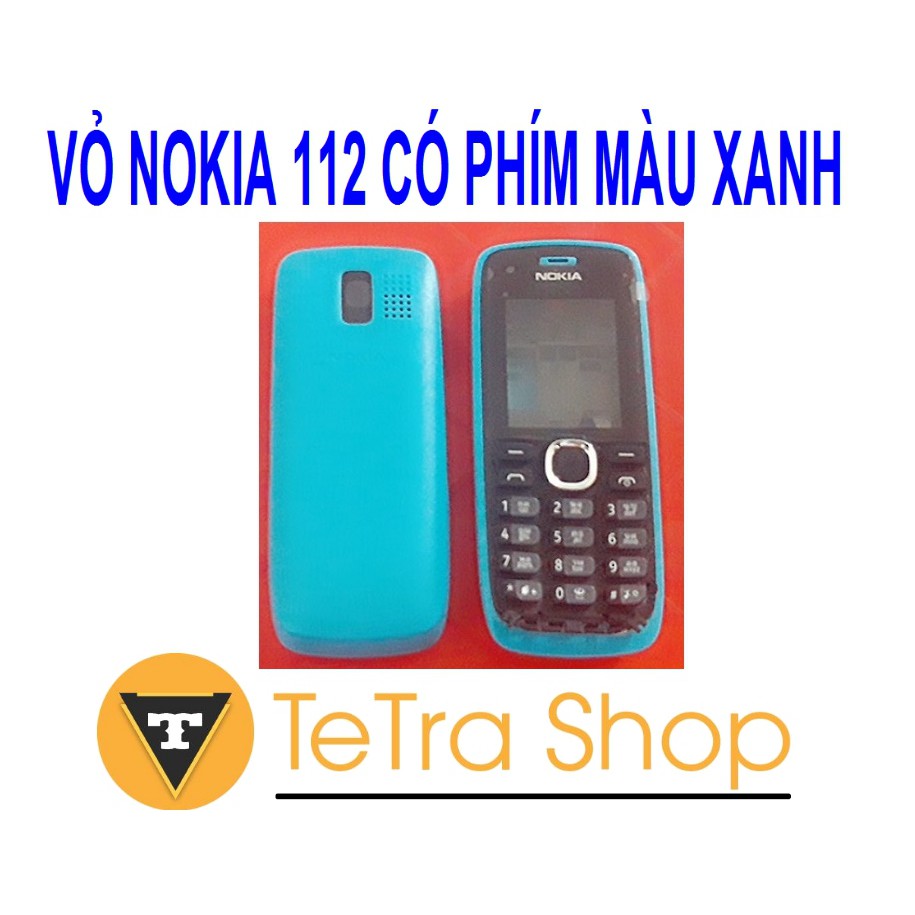 VỎ NOKIA 112 CÓ PHÍM MÀU XANH