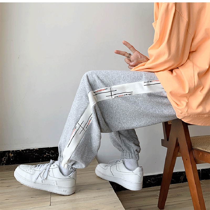 Quần Dài Dáng Rộng Lưng Thun Co Giãn Tốt Cỡ Lớn M-3XL Phong Cách Hip Hop Nhật Bản Thời Trang Cho Nam