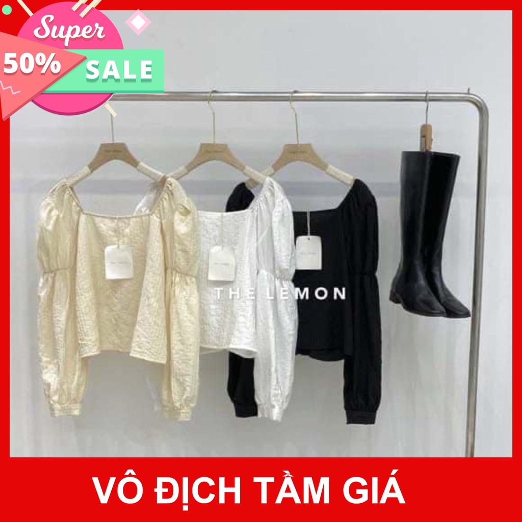 Áo sơ mi nữ chất Đũi Tay Bồng ULZANG