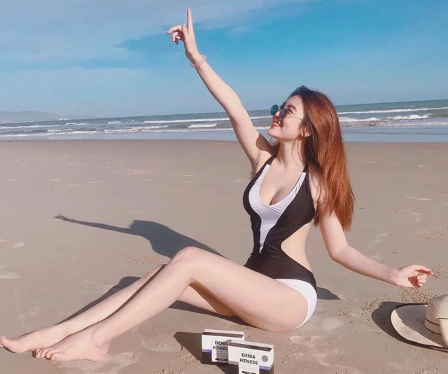 Bộ Đồ Bơi Đi Biển Một Mảnh Liền Thân Trắng Đen Khoét Eo Sexy OZERI MS04 | BigBuy360 - bigbuy360.vn