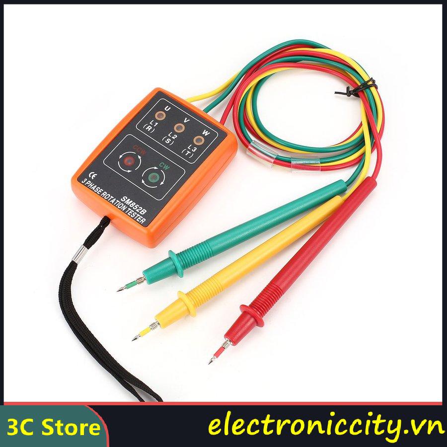Bộ kiểm tra chỉ báo 3 pha xoay SM852B 60V-600V chất lượng cao