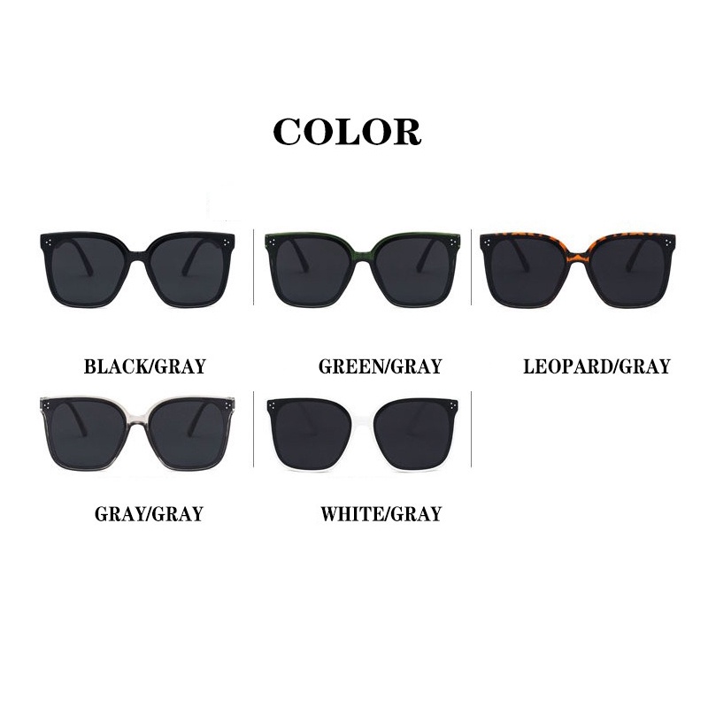 Kính mát gọng vuông phong cách retro thời trang cho nam nữ