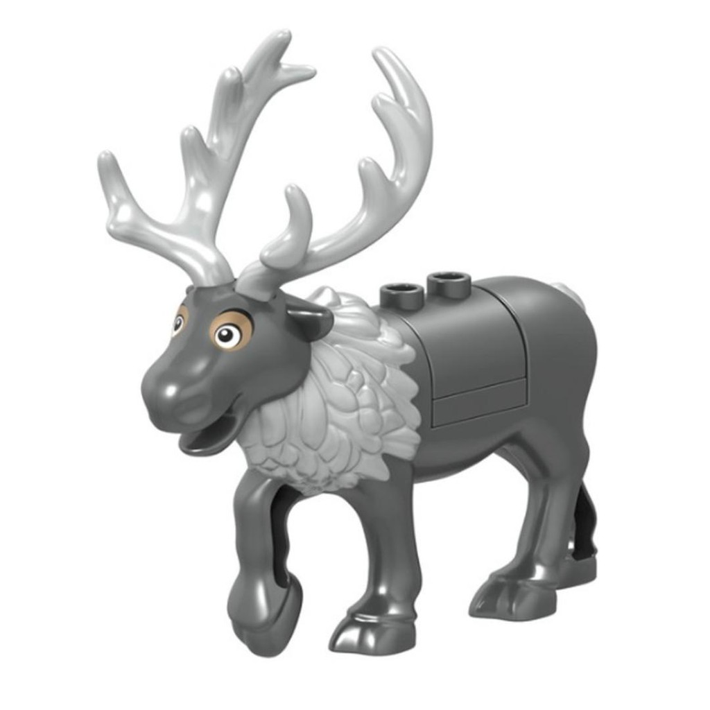 Đồ chơi lắp ráp Iego Tuần lộc - Reindeer , Frozen with Light Bluish Gray Antlers - Động vật reindeerpb01