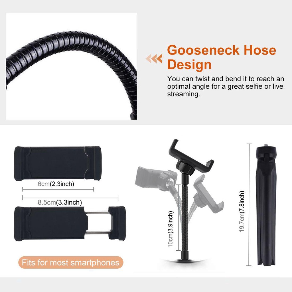 BTLIMER Vòng Đèn Led RGBWW 10.2 inch 26cm Điều Chỉnh Được Nhiệt Độ