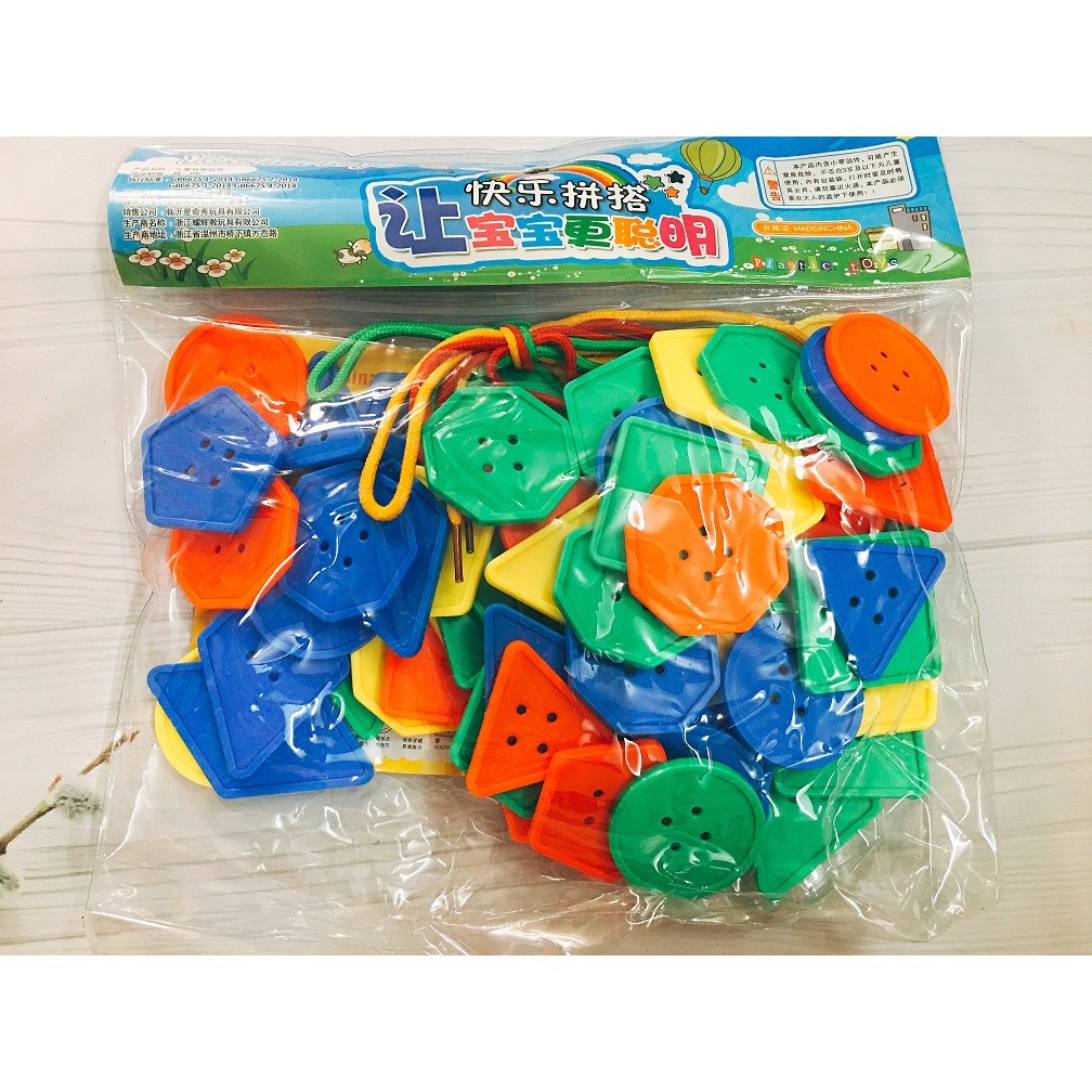 Túi xâu chuỗi cúc áo 70 chi tiết hình dạng loại to T22