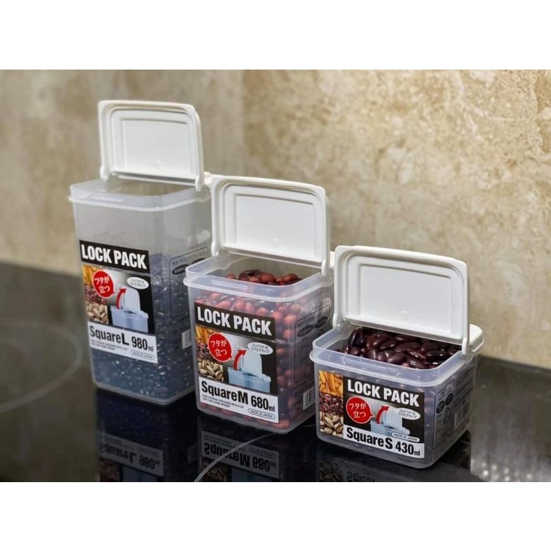 Set 3 hộp nhựa đựng đồ khô lắp liền cao cấp Lock Pack