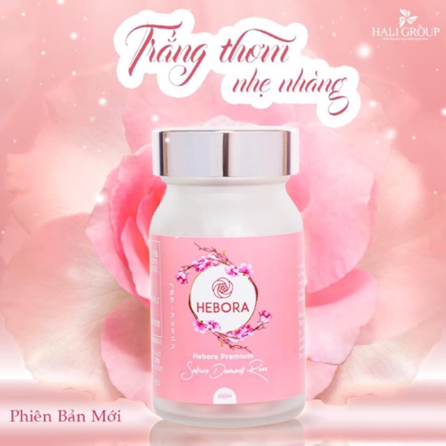 [Chính hãng, Mẫu mới] HEBORA Viên uống thơm cơ thể hộp 60 viên