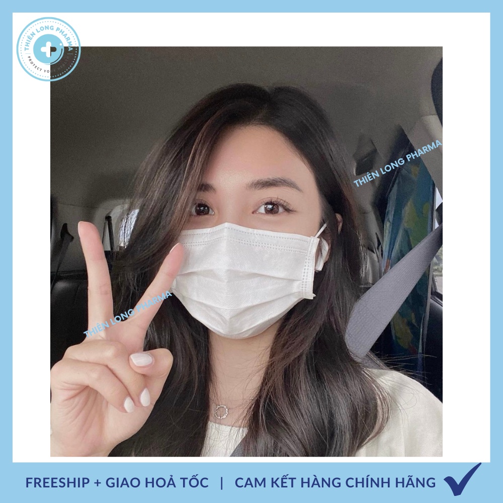 [Hộp 50 Cái] Khẩu trang y tế PT 4 lớp kháng khuẩn chống bụi mịn hàng chính hãng công ty Phương Tuyến