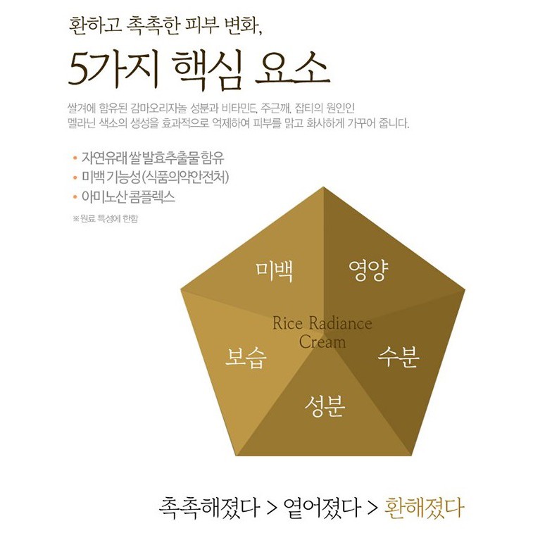 Kem dưỡng ẩm,làm trắng giúp da căng bóng 9 Wishes Rice Radiance Cream 50ml