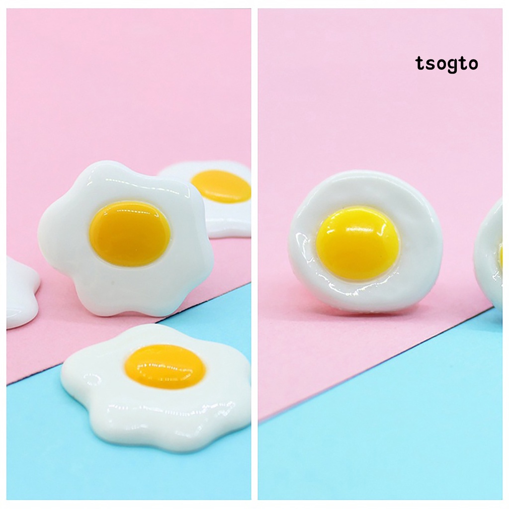 Set 5 Mô Hình Trứng Chiên Mini Bằng Nhựa Resin Cho Bé