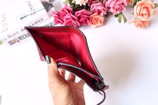ví cầm tay nữ mini toàn bộ da thật