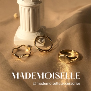 Set 3 nhẫn nữ gợn sóng Wavey Mademoiselle NHV51