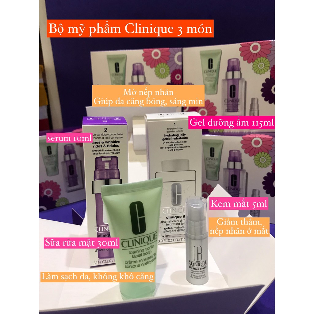 Bộ mỹ phẩm Clinique