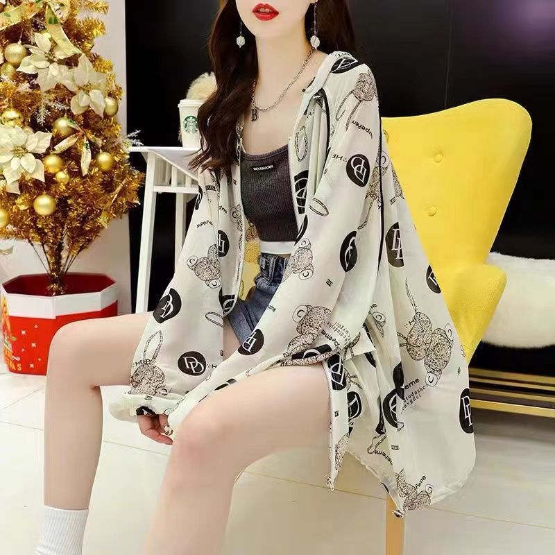 Áo Khoác Cardigan Tay Dài Chống Nắng Chất Lụa Lạnh Thời Trang Mùa Hè Cho Nữ