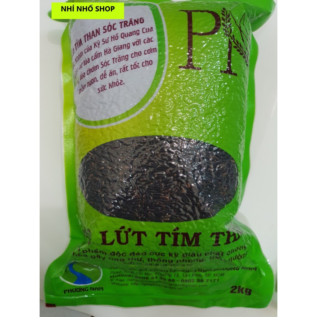 GẠO TÍM THAN SÓC TRĂNG - TÚI 2KG