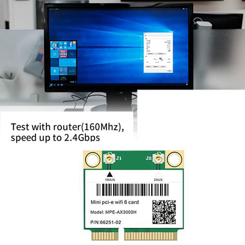 Card Mạng Không Dây 2974mbps Wifi 6 Mini Pci-E (N5V)