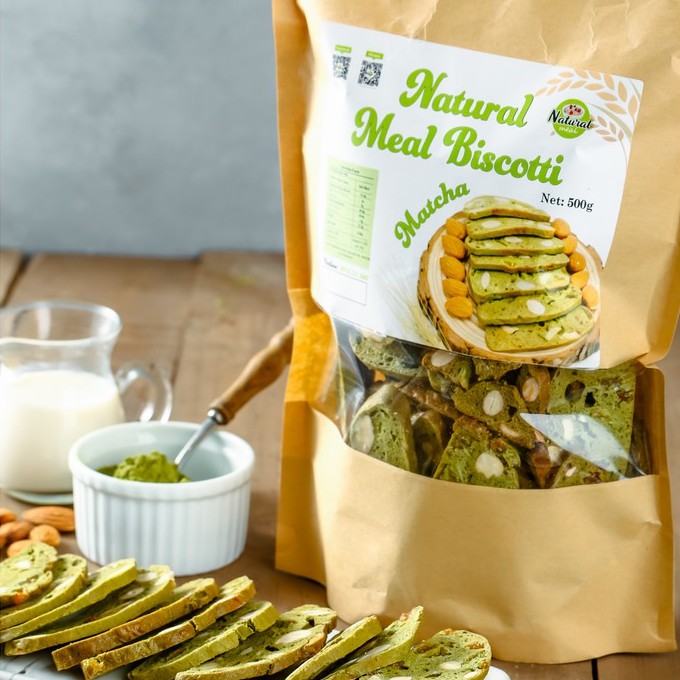 Bánh ăn kiêng Natural Biscotti tăng cơ, giảm cân, bánh ăn kiêng vị vani - B01 | BigBuy360 - bigbuy360.vn