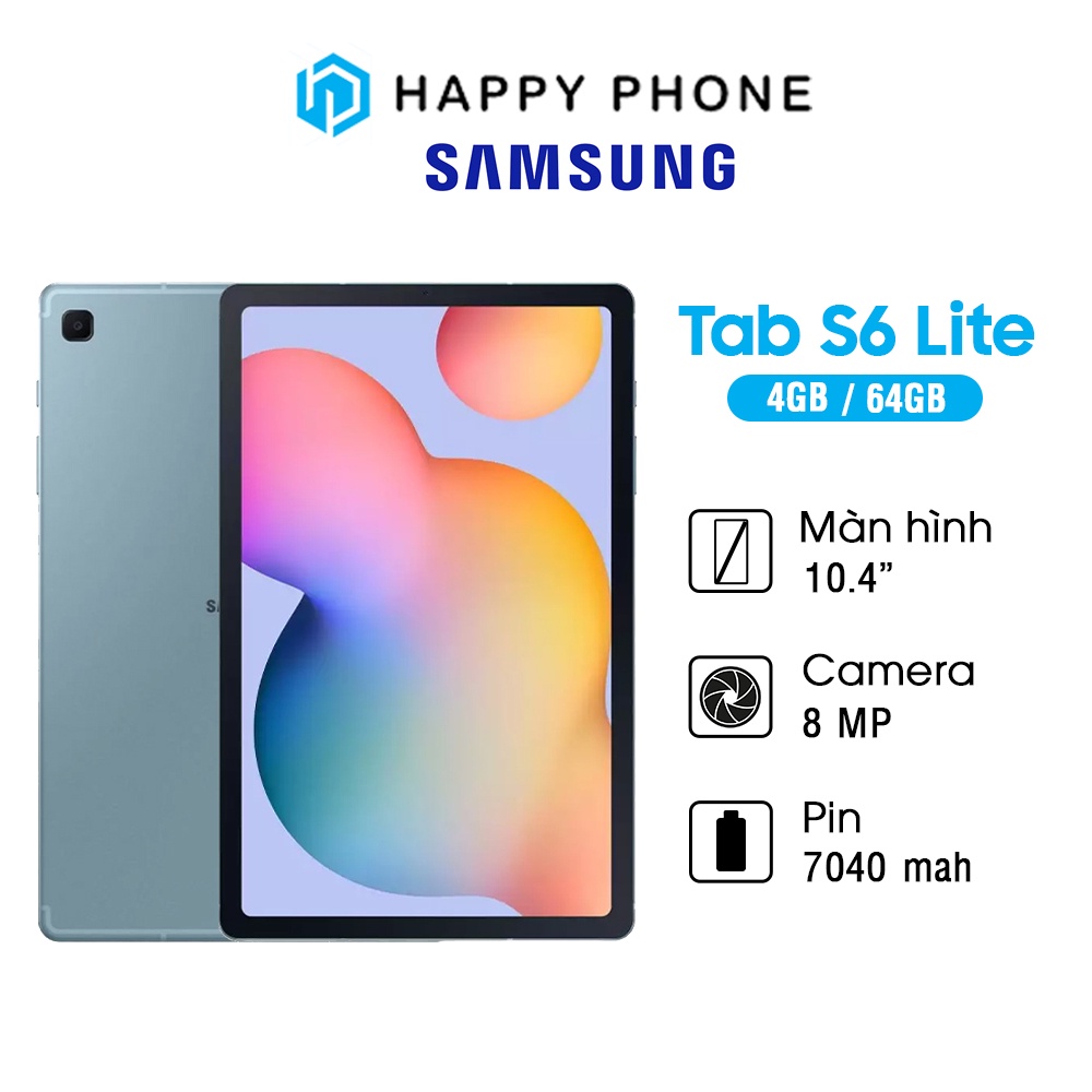 Máy tính bảng Samsung Galaxy Tab S6 Lite (4GB/64GB) - Hàng Chính Hãng, Mới 100%, Nguyên seal, Bảo Hành 12 Tháng