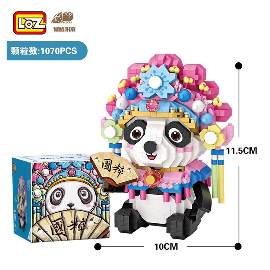 Loz Mini Khối Opera Gấu Trúc Hoạt Hình Hình Gạch Cho Bé Gái Búp Bê Dễ Thương Đồ Chơi Trẻ Em Trẻ Em Vui Vẻ Hiện Tại 9265