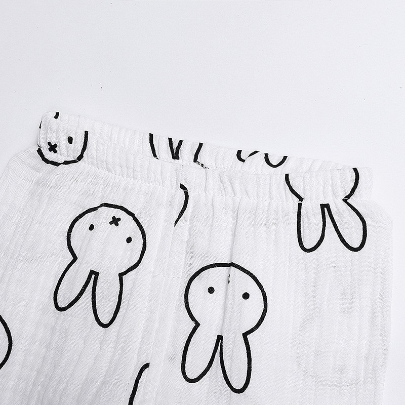 Set đồ ngủ dài in hình động vật hoạt hình dễ thương cho bé