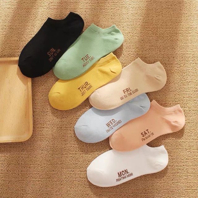 Vỉ 7 đôi tất tuần