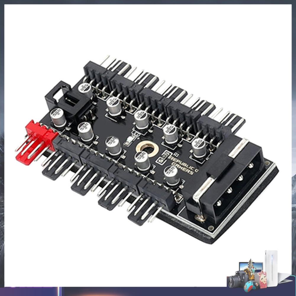 Bộ điều khiển tốc độ quạt tản nhiệt 1 đến 10 4 chấu PWM HUB SATA /4D lớn