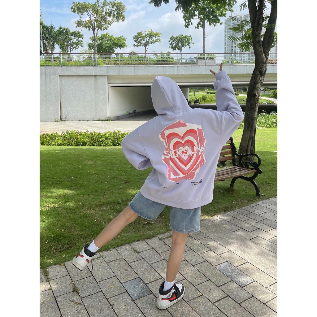 Áo Khoác Hoodie Form Rộng Phối Zip Unisex SISI Vải Nỉ Bông - Tuni Store