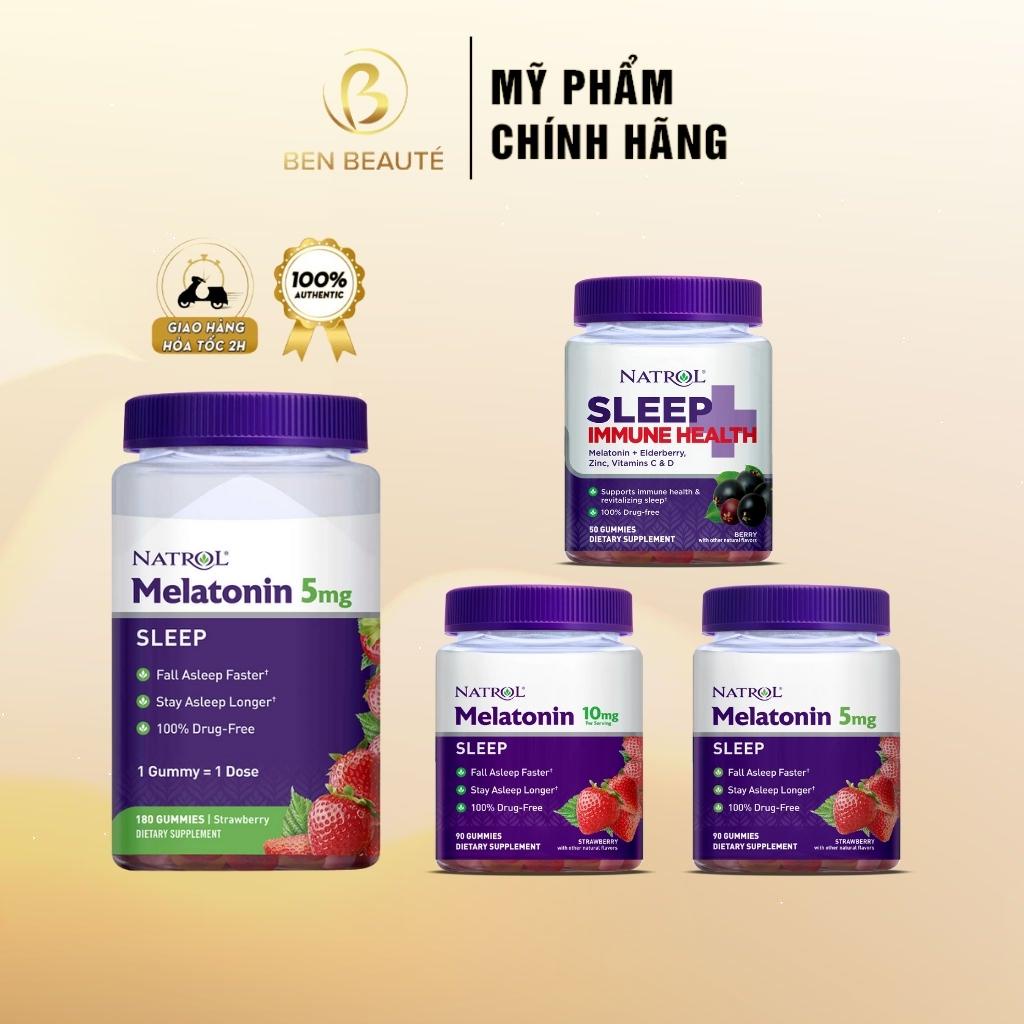 Kẹo Dẻo Giúp Ngủ Ngon Natrol Gummies Melatonin 10mg/5mg 90 Viên