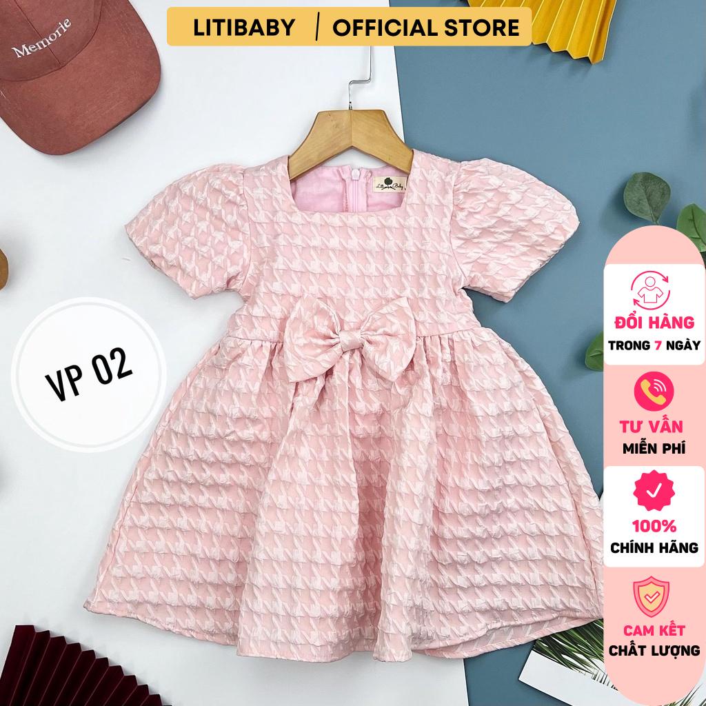 Váy công chúa LITIBABY, vải phồng 2 lớp size 1/7T